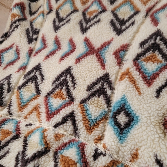 Patagonia Retro-X Vest Sherpa Synchilla Fleece Fern Dell Aztec design S - Picture 4 of 5